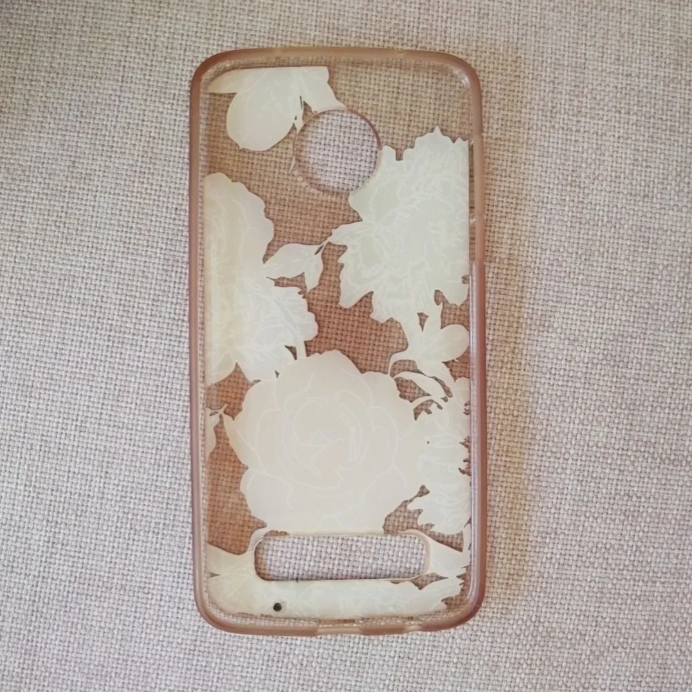 𝅺moto Z2 PLAY Silicone Floral Phone Case